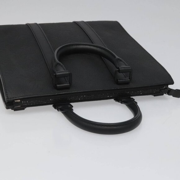 LOUIS VUITTON Monogram Taurillon Clemence Sac Plat Cloth Bag M21884 Auth PP196 - Picture 8 of 15